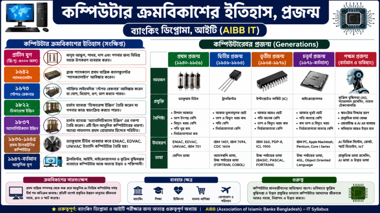 কম্পিউটার ক্রমবিকাশের ইতিহাস