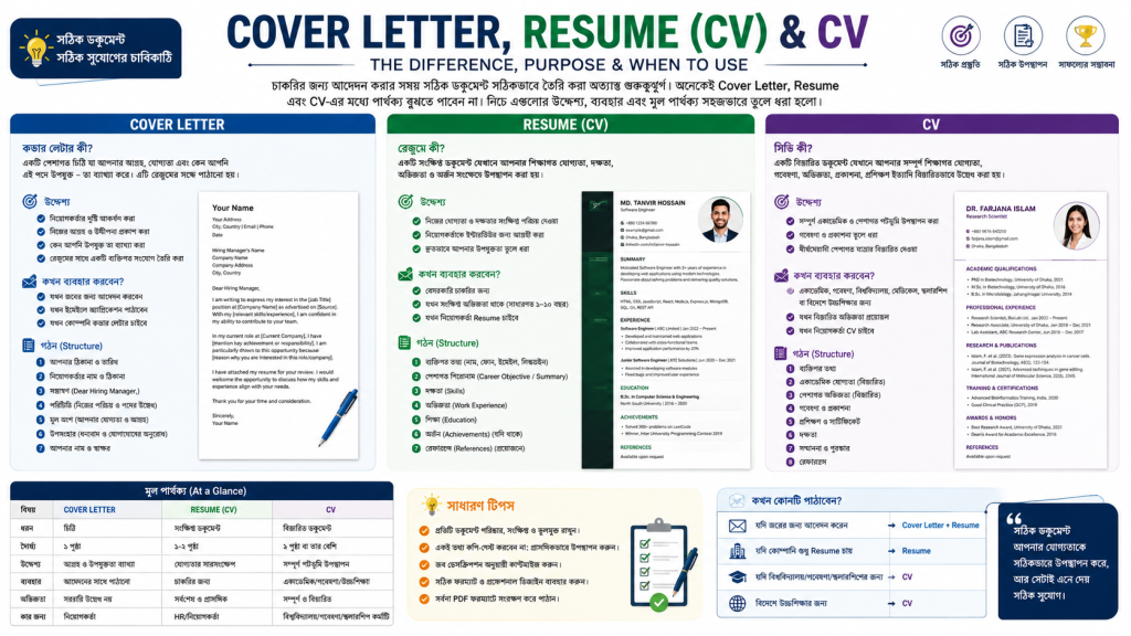 Cover Letter Resume CV
