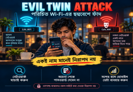 Evil Twin Attack: একই নাম মানেই নিরাপদ নয়—Wi-Fi ব্যবহারের আগে পরিচয় যাচাই করুন।